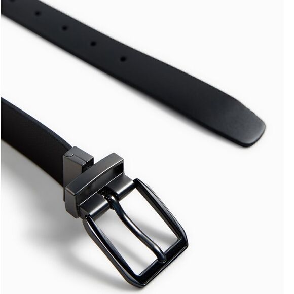 NWT Zara Reversible Men’s Leather Belt - Picture 4 of 9
